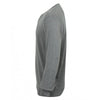 Henbury Men's Grey Marl Lightweight Cotton Acrylic V Neck Sweater