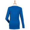 Henbury Women's Royal Cotton Acrylic V Neck Cardigan
