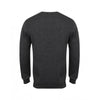 Henbury Men's Grey Marl Lightweight Cotton Acrylic Crew Neck Sweater