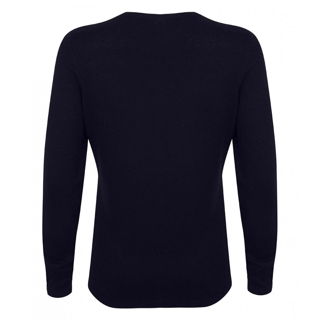 Henbury Women's Navy Crew Neck Sweater