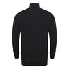 Henbury Men's Black Zip Neck Sweater