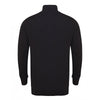 Henbury Men's Black Zip Neck Sweater