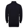 Henbury Men's Navy Zip Neck Sweater