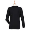 Henbury Women's Black Acrylic V Neck Sweater