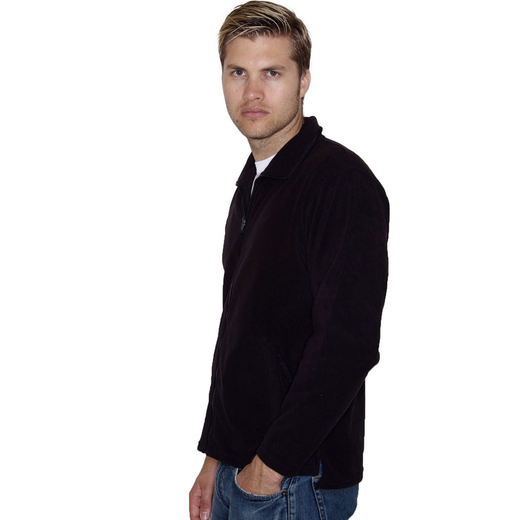 Henbury Men's Black Micro Fleece Jacket