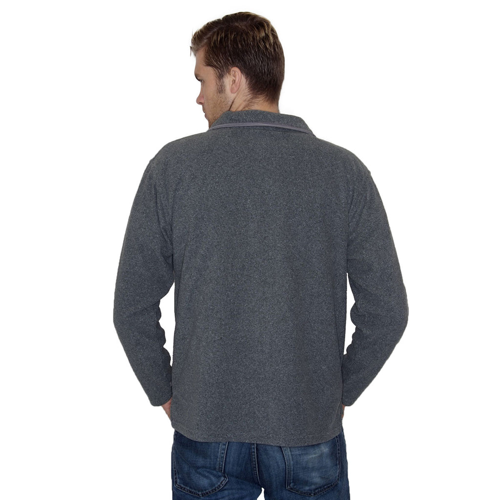 Henbury Men's Charcoal Micro Fleece Jacket