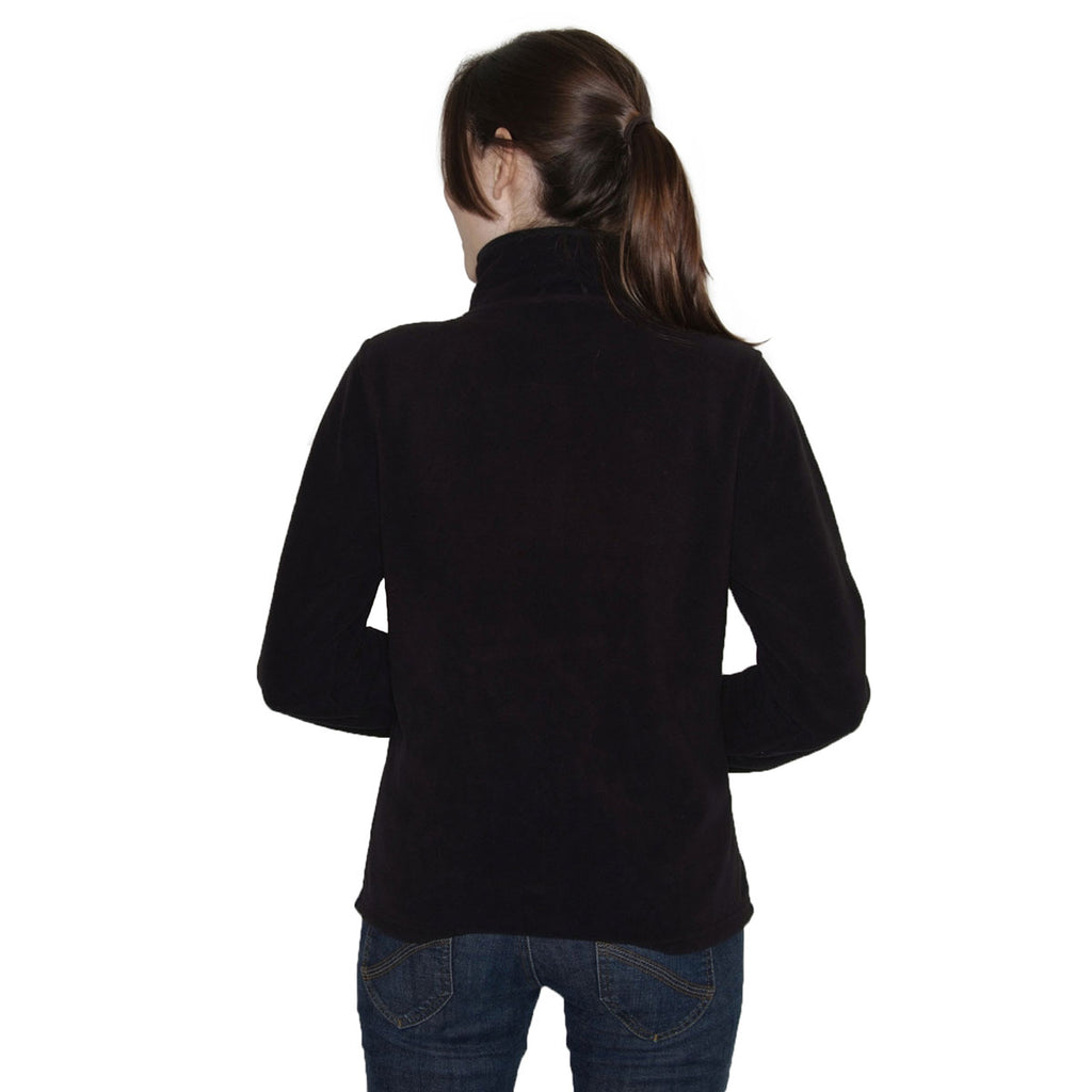 Henbury Women's Black Micro Fleece Jacket