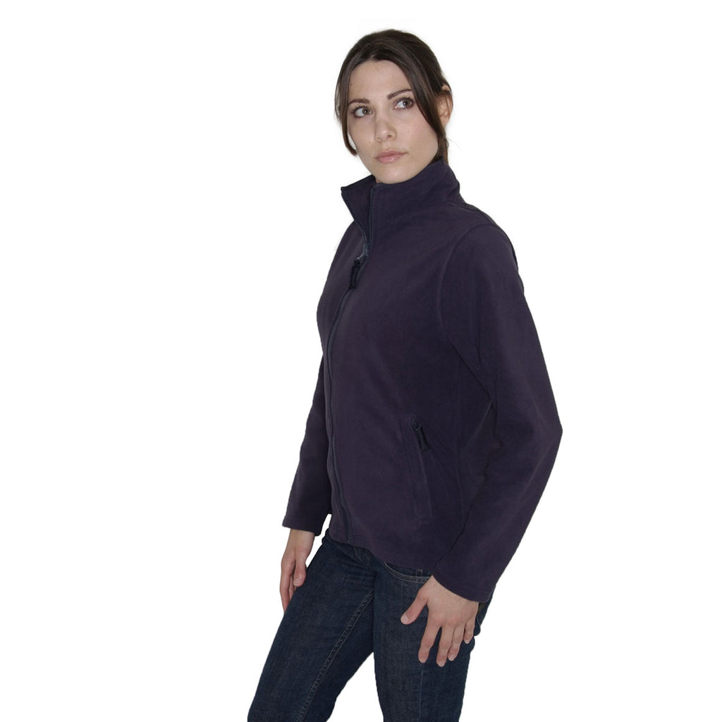 Henbury Women's Navy Micro Fleece Jacket