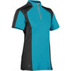 Stormtech Women's Electric Blue/Black Odyssey Zip Polo