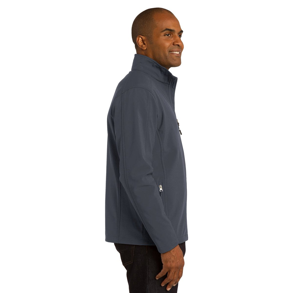 Port Authority Men's Battleship Grey Core Soft Shell Jacket