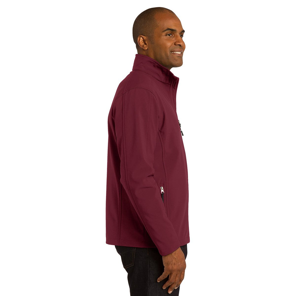Port Authority Men's Maroon Core Soft Shell Jacket