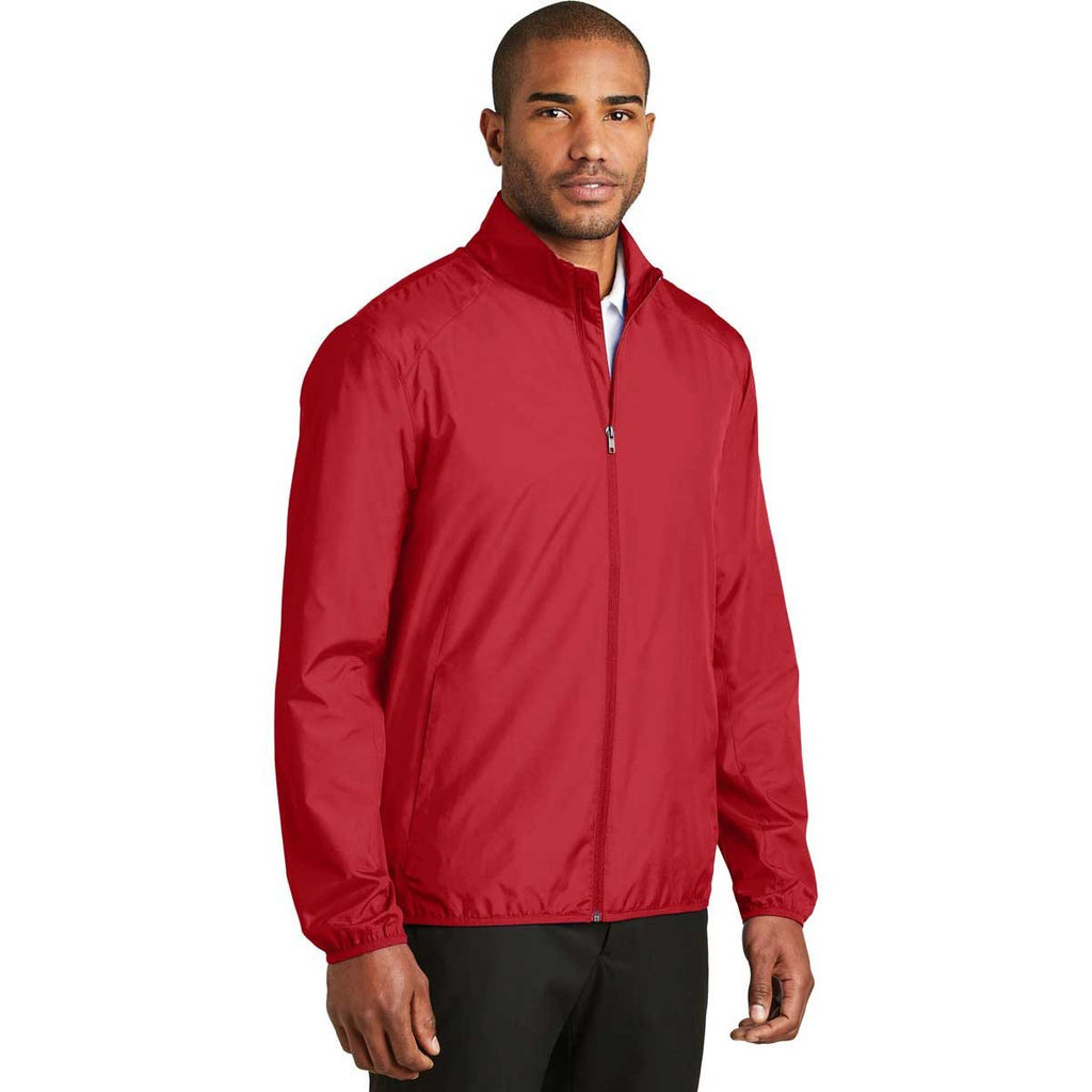 Port Authority Men's Rich Red Zephyr Full-Zip Jacket