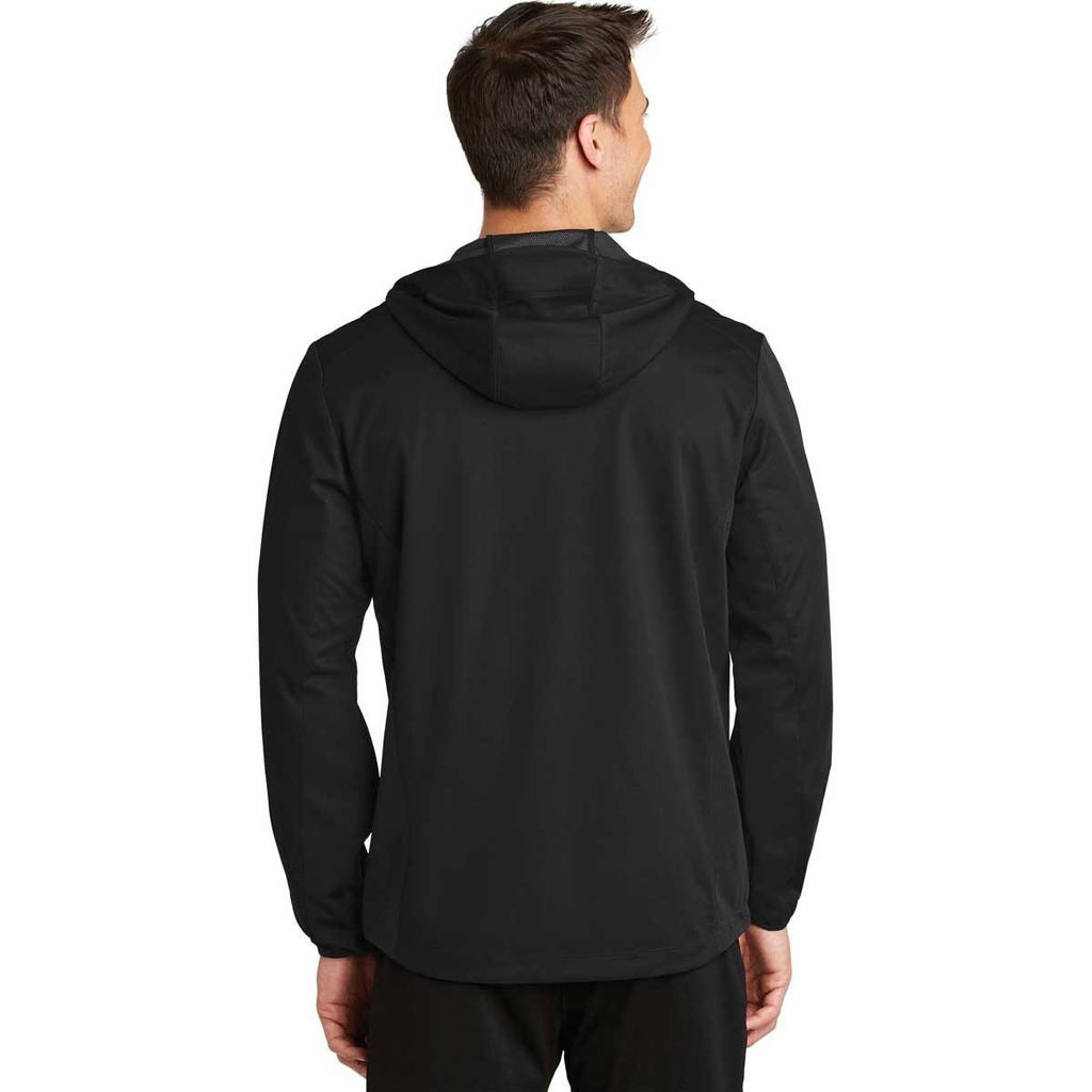 Port Authority Men's Deep Black Active Hooded Soft Shell Jacket