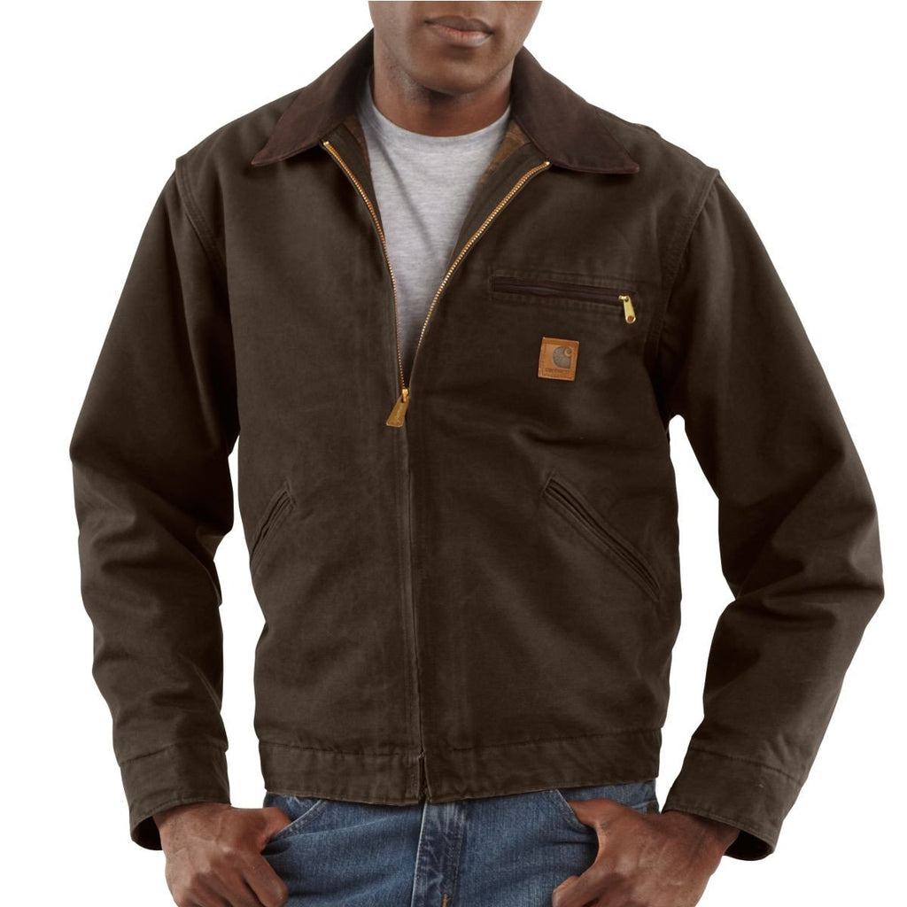 Carhartt Men's Dark Brown Sandstone Detroit Jacket