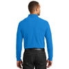 Port Authority Men's Coastal Blue Long Sleeve Core Classic Pique Polo