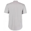 Kustom Kit Men's Silver Short Sleeve Classic Fit Business Shirt