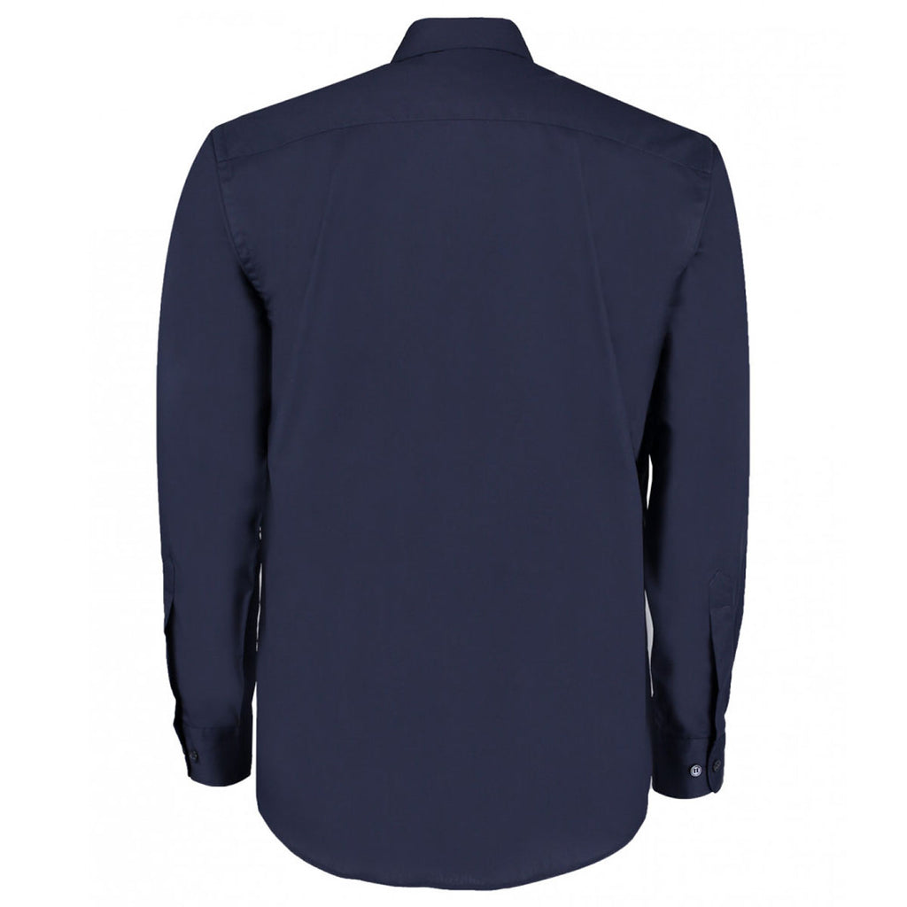 Kustom Kit Men's Dark Navy Long Sleeve Classic Fit Business Shirt