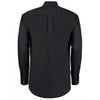 Kustom Kit Men's Black Premium Long Sleeve Classic Fit Oxford Shirt