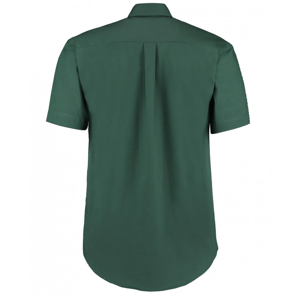Kustom Kit Men's Bottle Premium Short Sleeve Classic Fit Oxford Shirt