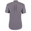 Kustom Kit Men's Charcoal Premium Short Sleeve Classic Fit Oxford Shirt