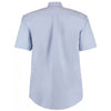 Kustom Kit Men's Light Blue Premium Short Sleeve Classic Fit Oxford Shirt