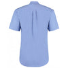 Kustom Kit Men's Mid Blue Premium Short Sleeve Classic Fit Oxford Shirt