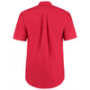 Kustom Kit Men's Red Premium Short Sleeve Classic Fit Oxford Shirt