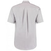 Kustom Kit Men's Silver Premium Short Sleeve Classic Fit Oxford Shirt