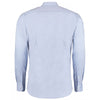 Kustom Kit Men's Light Blue Premium Long Sleeve Slim Fit Oxford Shirt