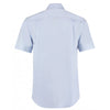 Kustom Kit Men's Light Blue Premium Short Sleeve Classic Fit Oxford Shirt