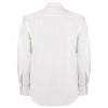 Kustom Kit Men's White Premium Long Sleeve Classic Fit Oxford Shirt