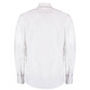 Kustom Kit Men's White Long Sleeve Slim Fit Oxford Twill Non-Iron Shirt