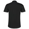 Kustom Kit Men's Black Short Sleeve Tailored Poplin Shirt