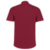 Kustom Kit Men's Claret Short Sleeve Tailored Poplin Shirt