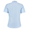 Kustom Kit Men's Light Blue Slim Fit Short Sleeve Oxford Shirt