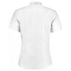 Kustom Kit Men's White Slim Fit Short Sleeve Oxford Shirt
