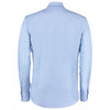 Kustom Kit Men's Light Blue Long Sleeve Slim Fit Workwear Oxford Shirt