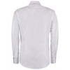 Kustom Kit Men's White Long Sleeve Slim Fit Workwear Oxford Shirt