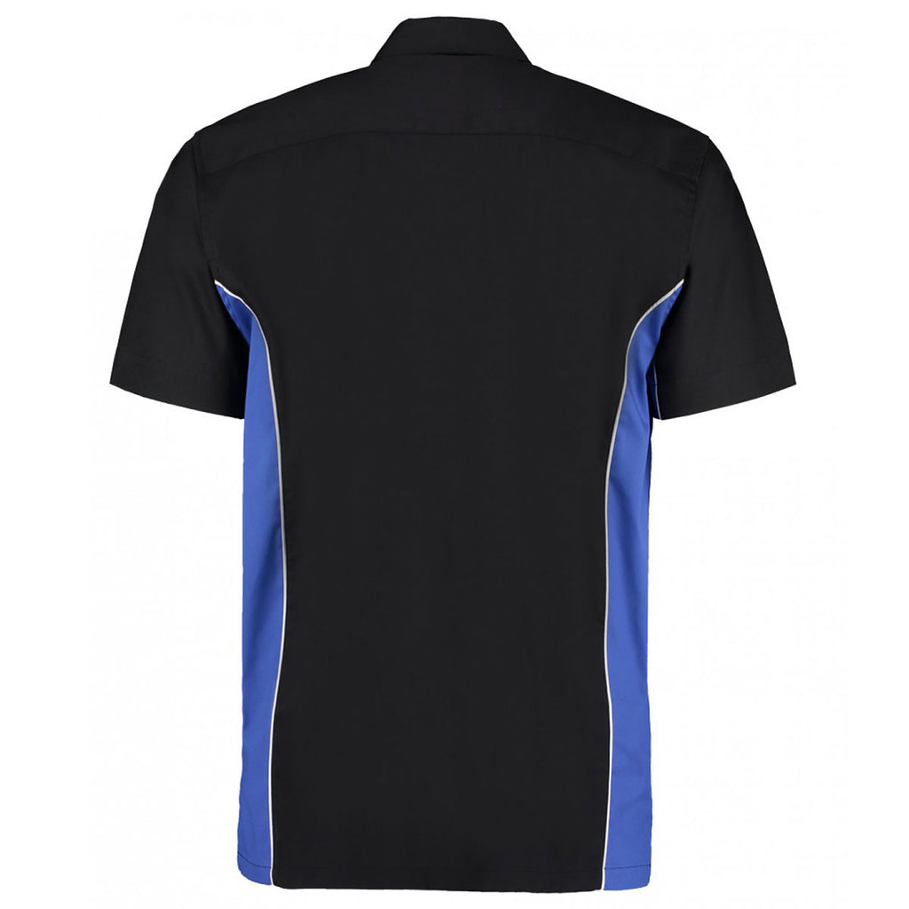 Gamegear Men's Black/Royal Short Sleeve Classic Fit Sportsman Shirt