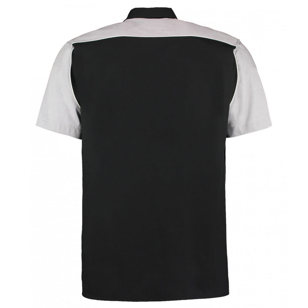 Gamegear Formula Racing Men's Black/Silver Short Sleeve Classic Fit Sebring Shirt