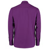 Kustom Kit Men's Dark Purple Premium Long Sleeve Tailored Oxford Shirt