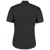Kustom Kit Men's Black Short Sleeve Slim Fit Business Shirt