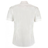 Kustom Kit Men's White Short Sleeve Slim Fit Business Shirt