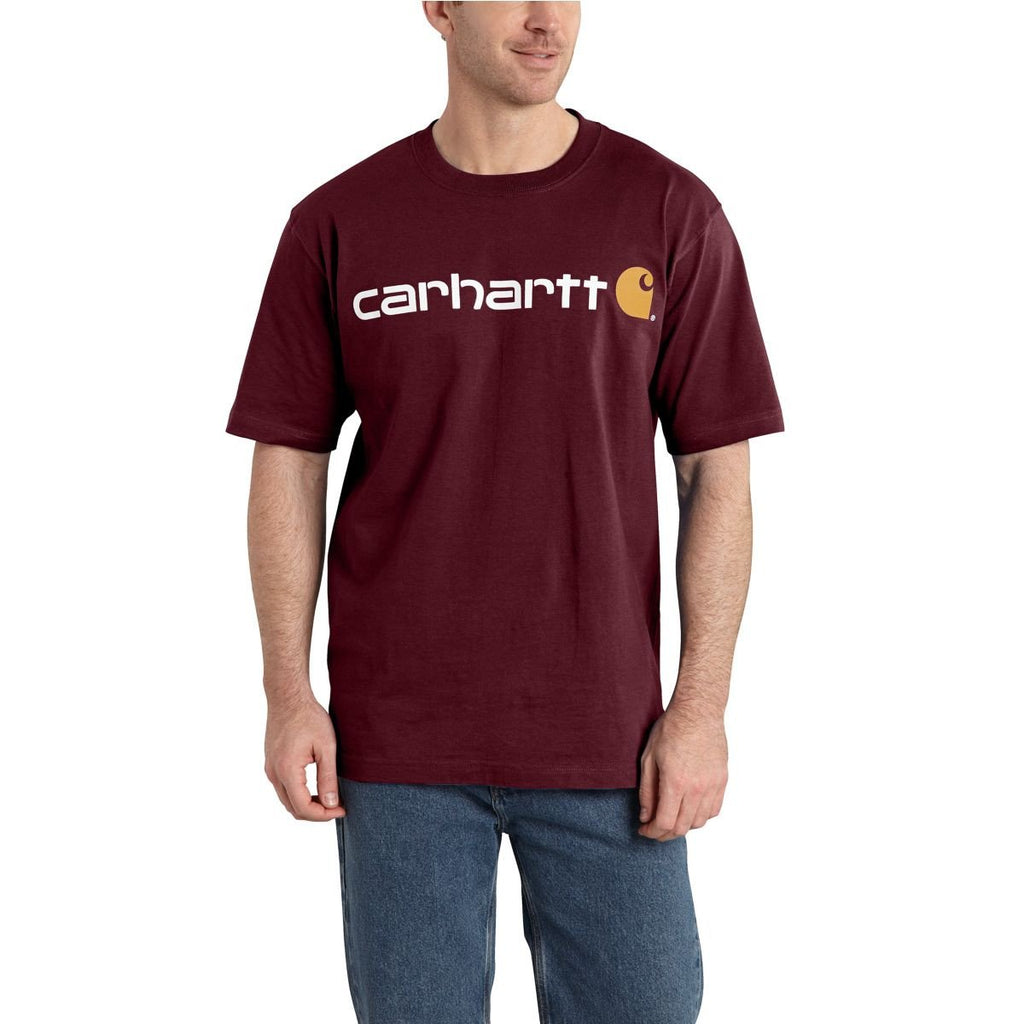 Carhartt Men's Port Signature Logo Short Sleeve T-Shirt