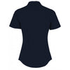 Kustom Kit Women's Dark Navy Short Sleeve Tailored Poplin Shirt
