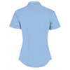 Kustom Kit Women's Light Blue Short Sleeve Tailored Poplin Shirt