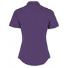 Kustom Kit Women's Purple Short Sleeve Tailored Poplin Shirt