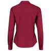 Kustom Kit Women's Claret Long Sleeve Tailored Poplin Shirt