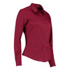 Kustom Kit Women's Claret Long Sleeve Tailored Poplin Shirt