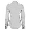 Kustom Kit Women's Light Grey Long Sleeve Tailored Poplin Shirt